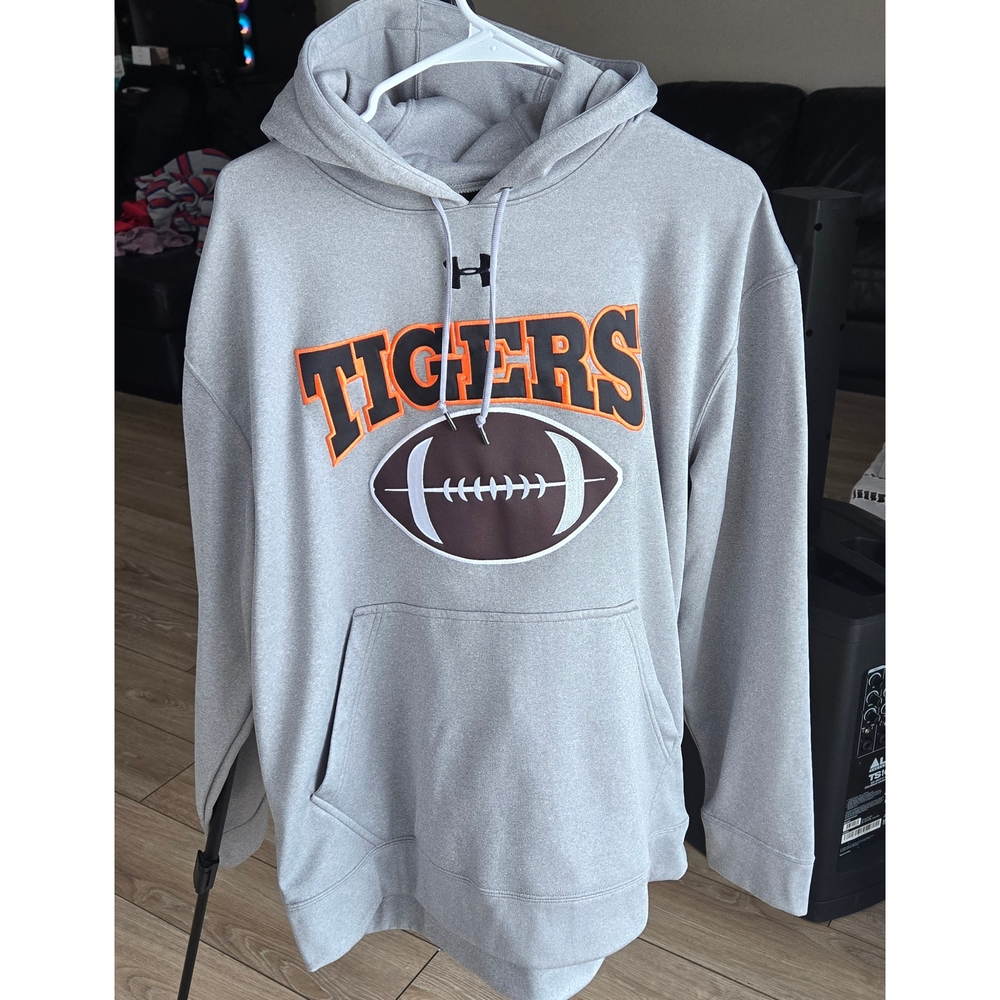 Under Armour Gray and Orange Tigers Hoodie
